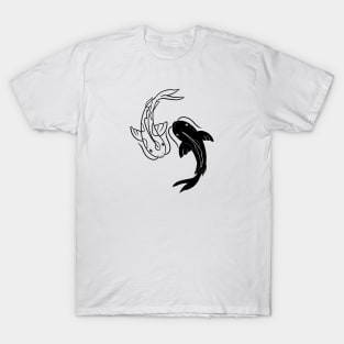 Ying Yang fishes, carp , balance T-Shirt